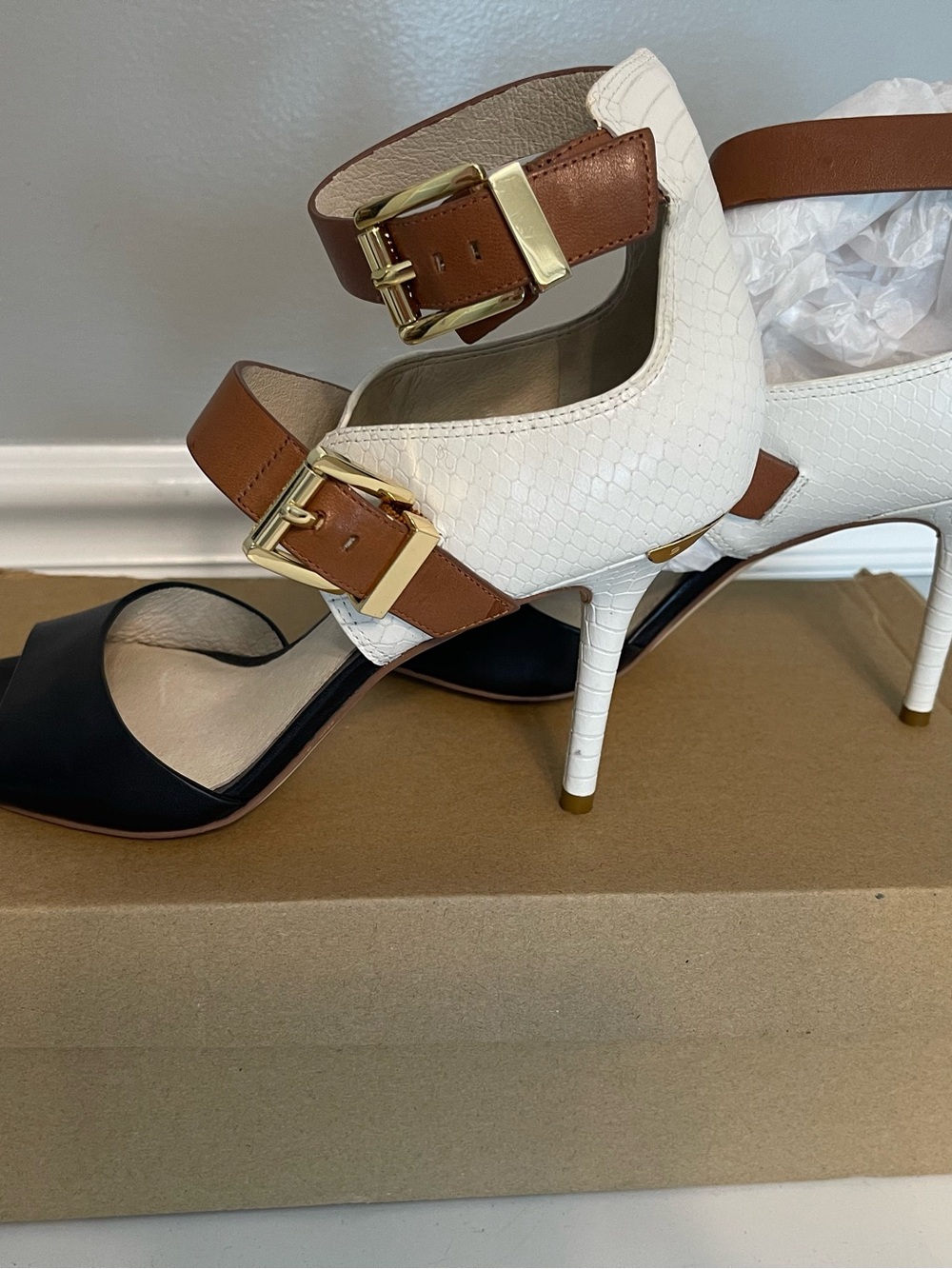 Michael Kors Tri Color Sandle Heels